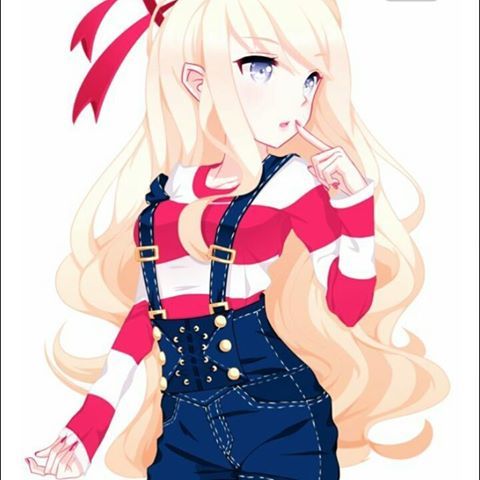 girl in overalls Anime
