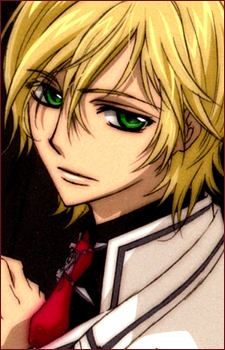 boy green and eyes with blonde hair Anime