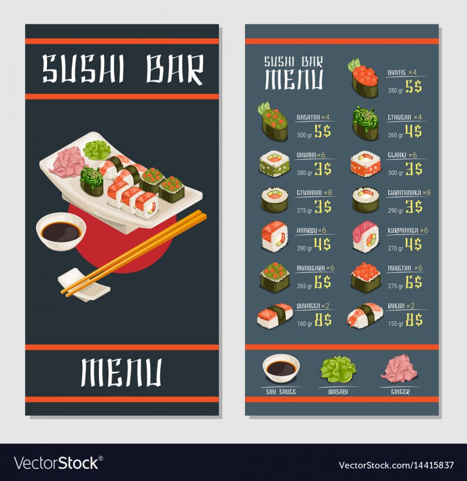 menu Asian sample dinner