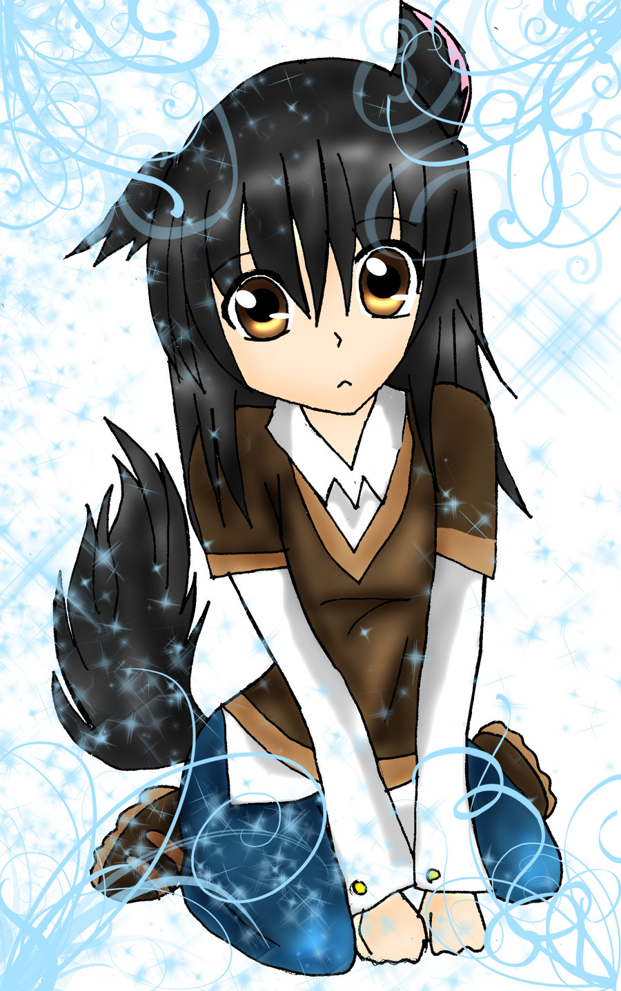 wolf girl maker Anime