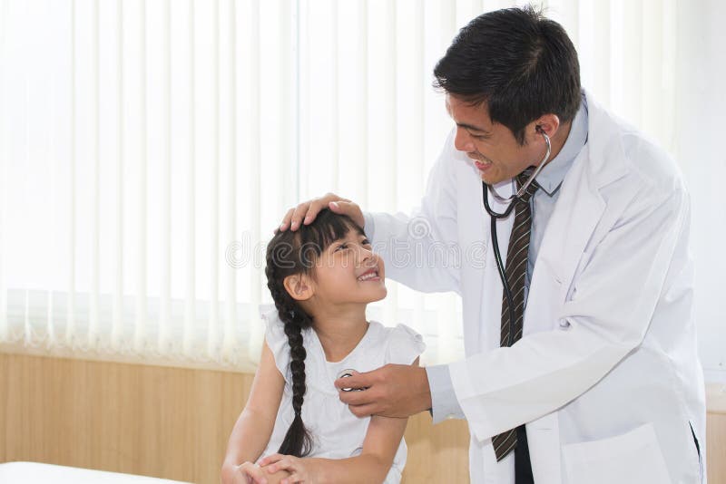 hospital medical doctor by girl Asian exam