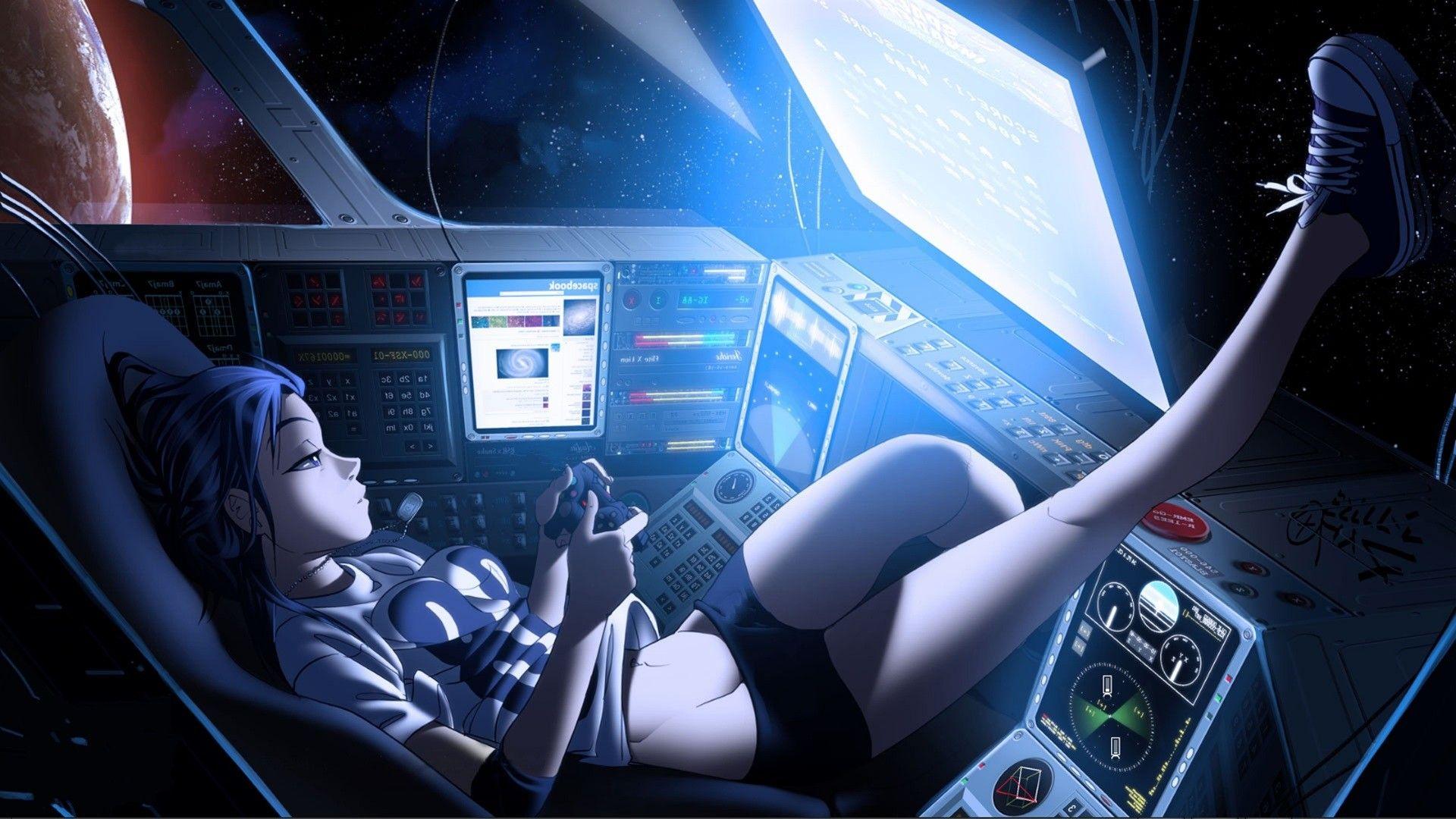 in spaceship girl Anime