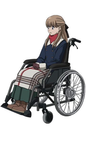girl wheelchair Anime in a