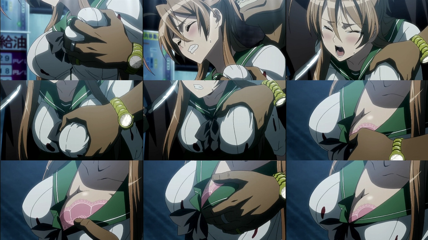boob grope Anime