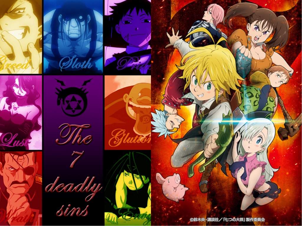 sins wrath anime Seven deadly