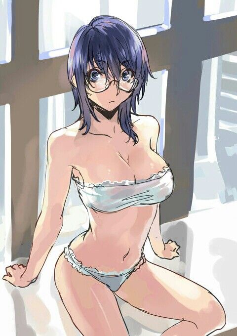 girl Hot with glasses anime