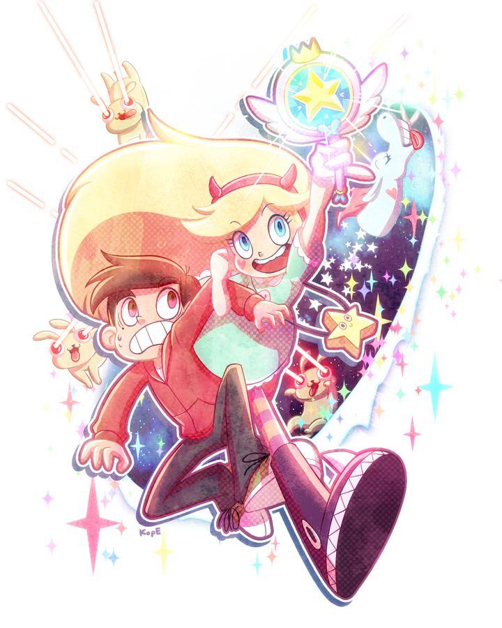 marco anime butterfly and Star