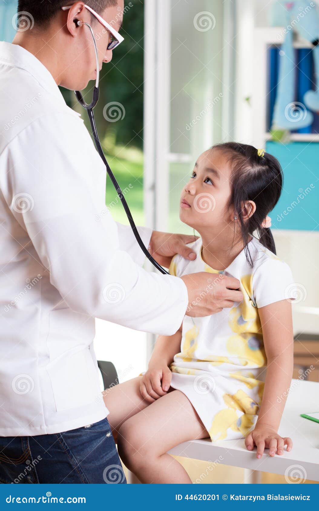 hospital medical doctor by girl Asian exam