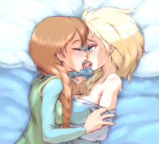 lesbian Anime free video kissing