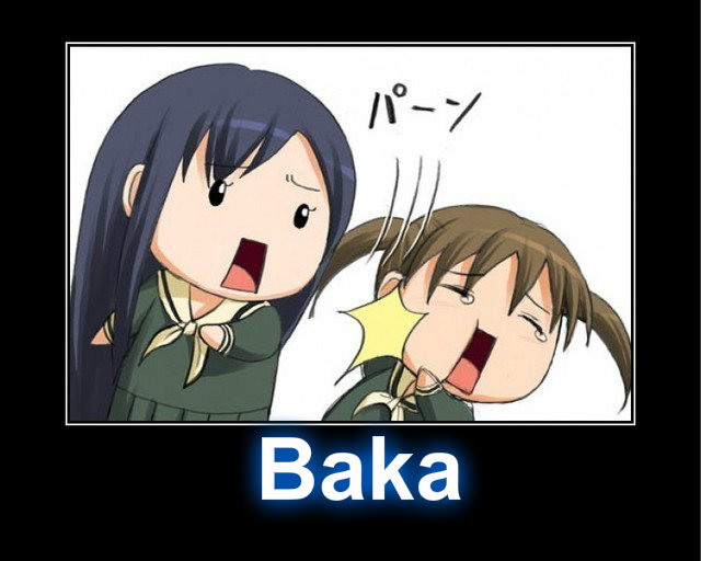 in What does baka anime mean