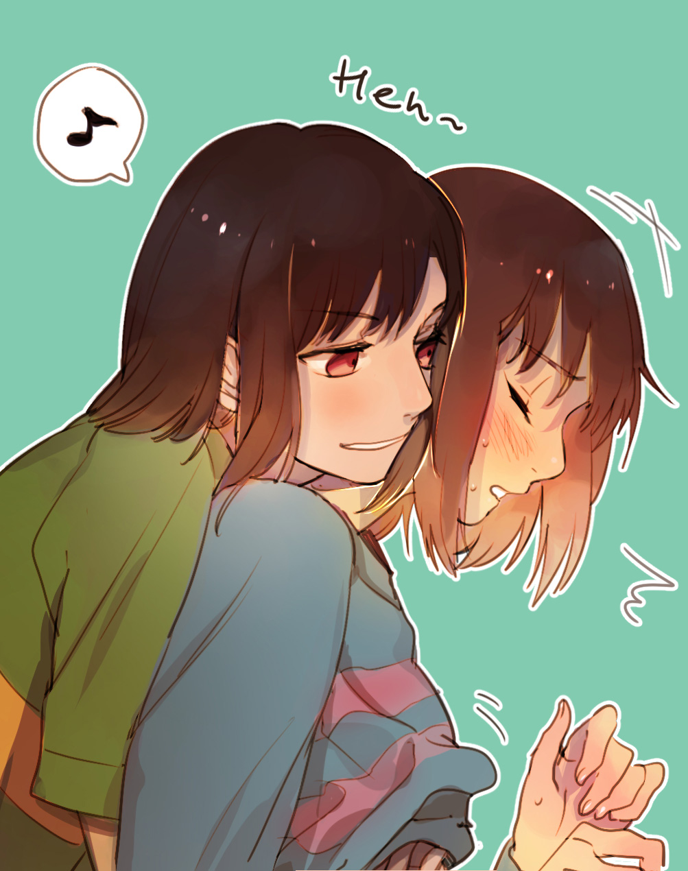 chara and Anime frisk