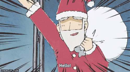 Anime merry christmas gif