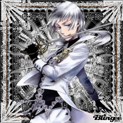 hair silver Anime boy