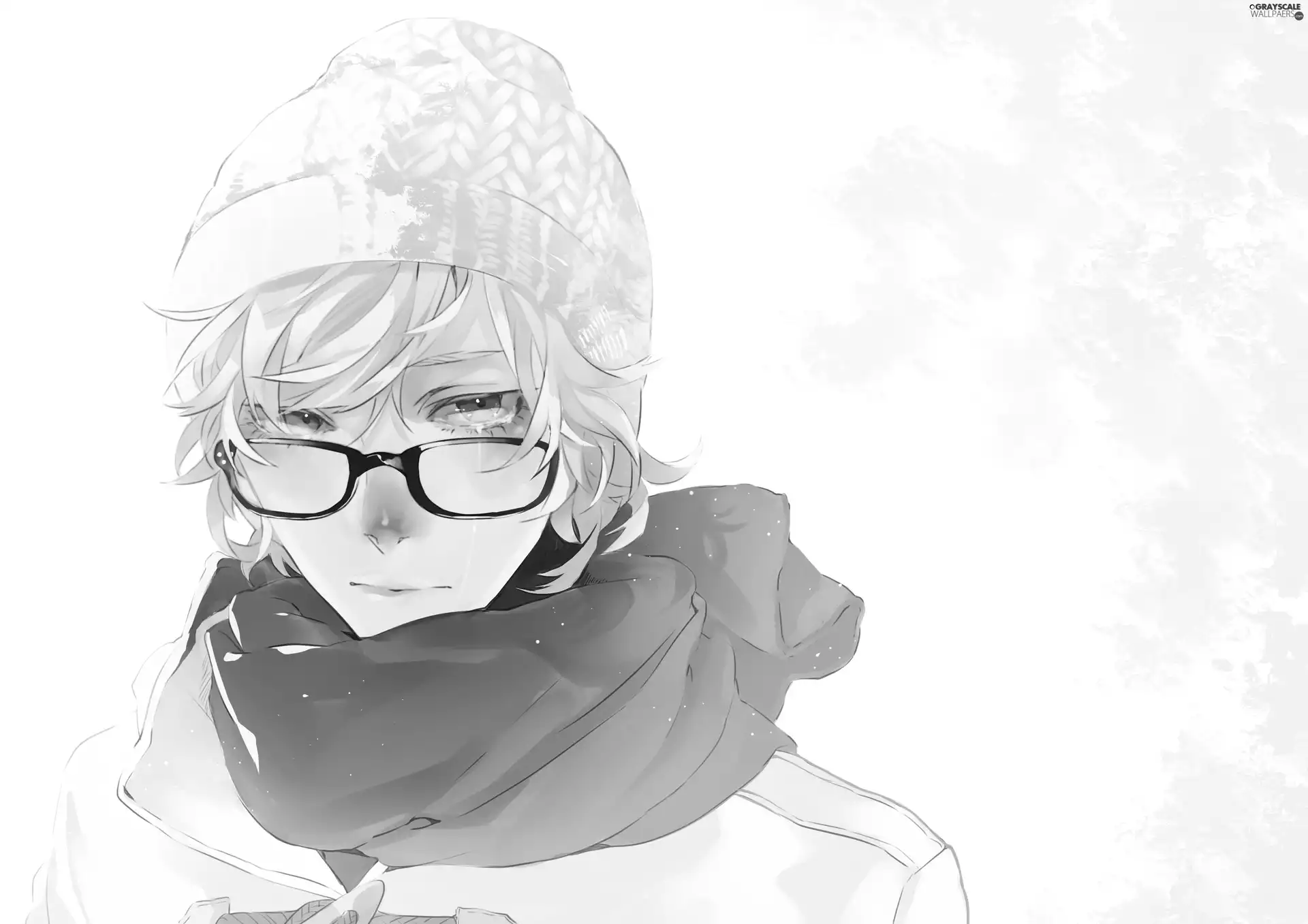 with glasses boy Anime