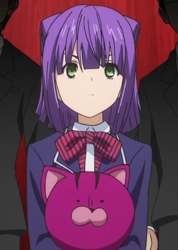 female purple hair Anime