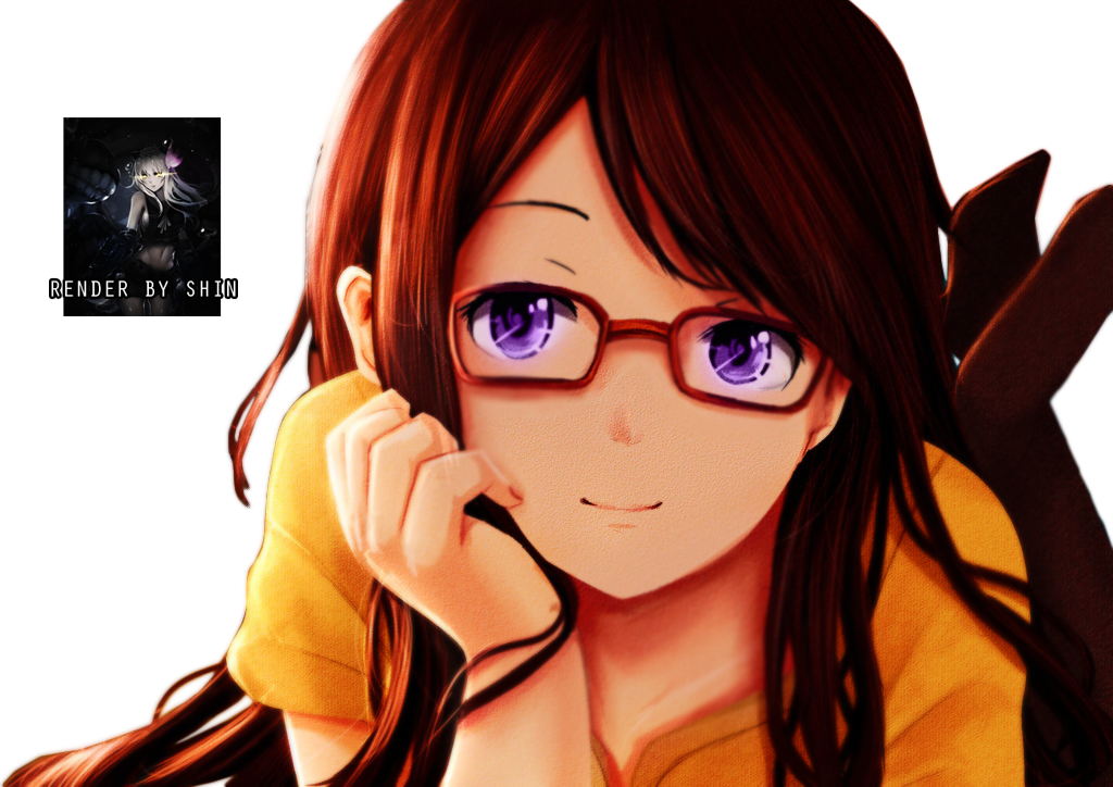 in glasses girl Anime