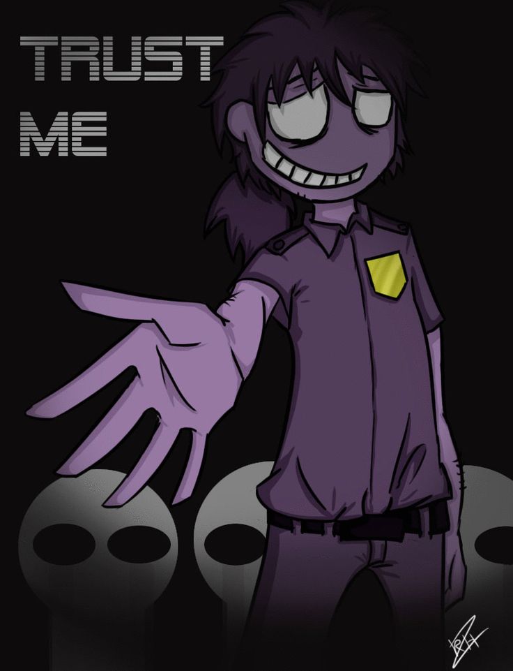 Fnaf purple guy anime