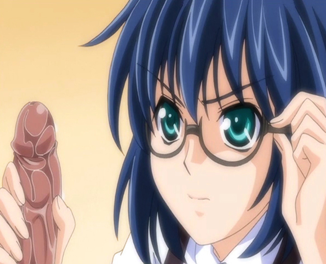 Blue haired secretary hentai