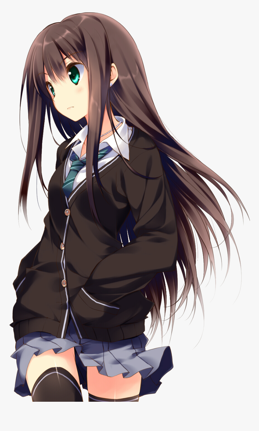 woman anime Brown haired