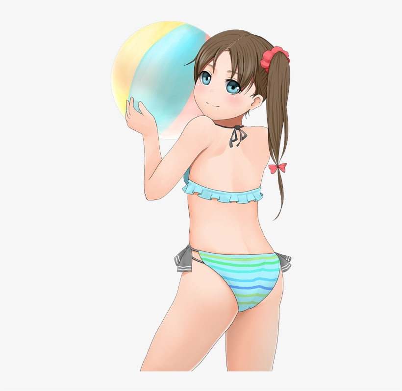 girl in anime bikini Cute