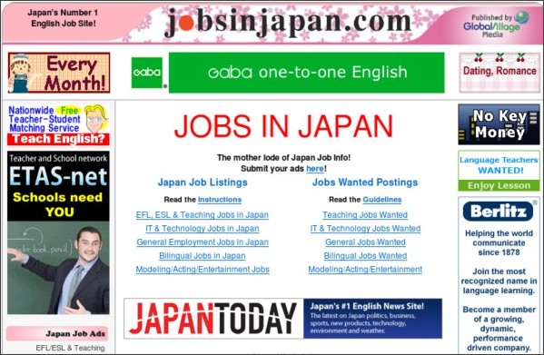 jobs are japan What in