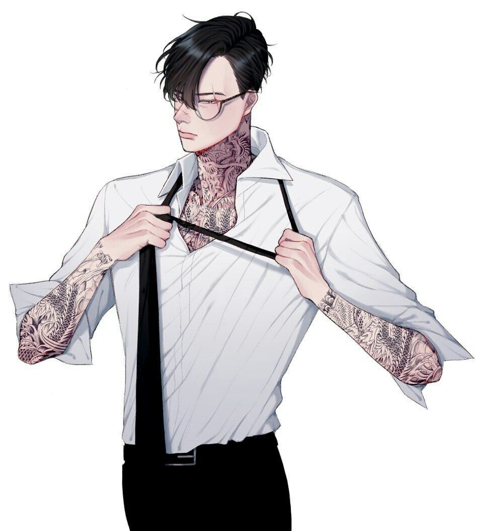 characters with tattoos Male anime