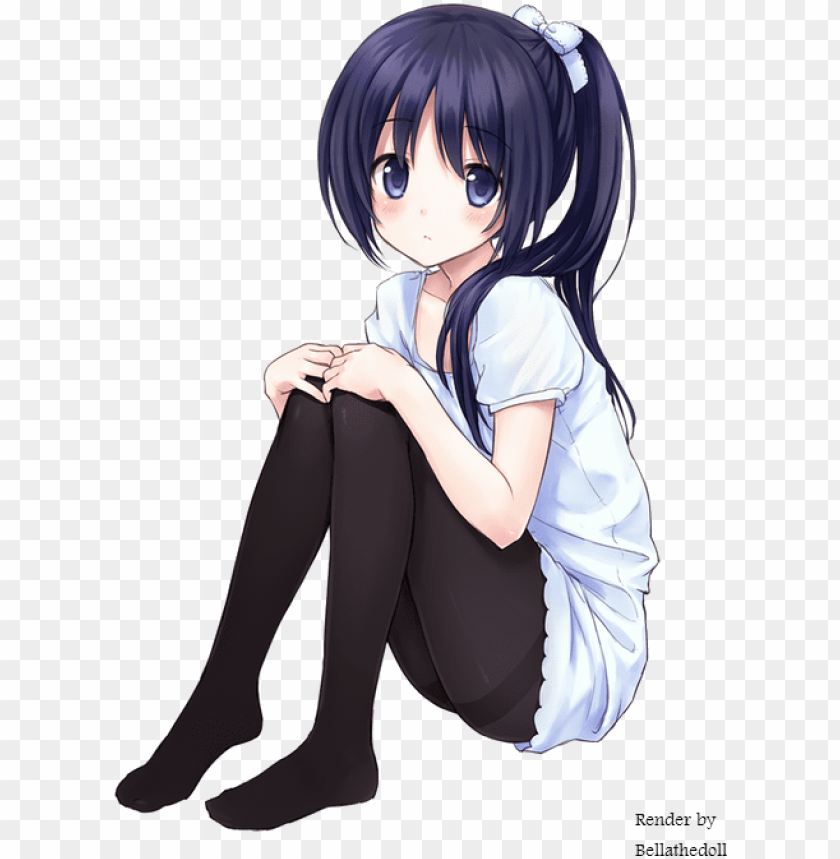 girl Sitting anime