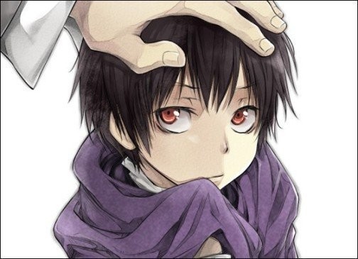 hair with Young boy anime black