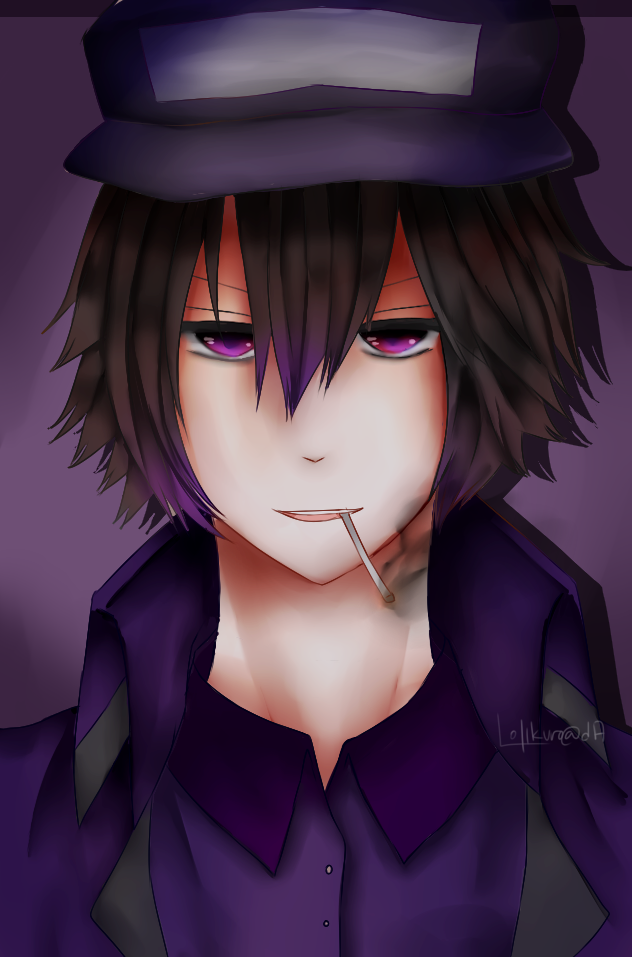 purple anime Fnaf guy