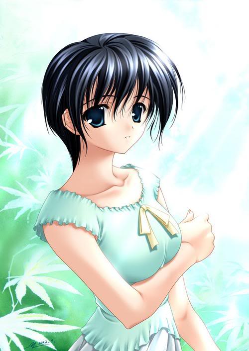 girls Short haired anime