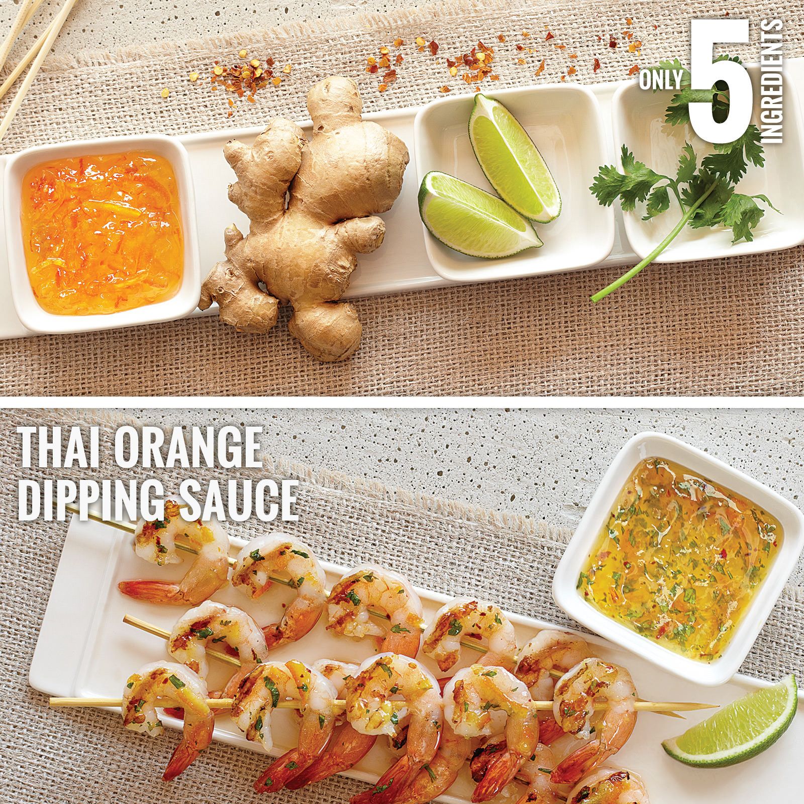 dipping Asian sauce orange