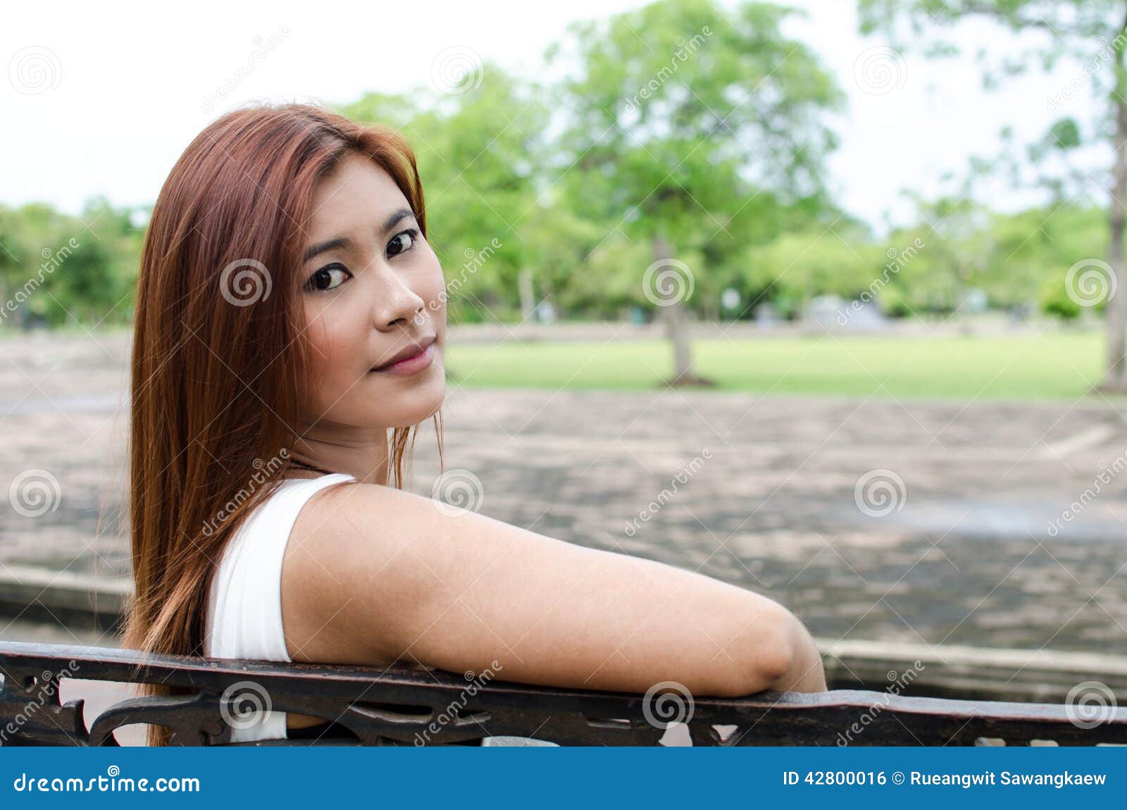 outdoor asian virgin Redhead