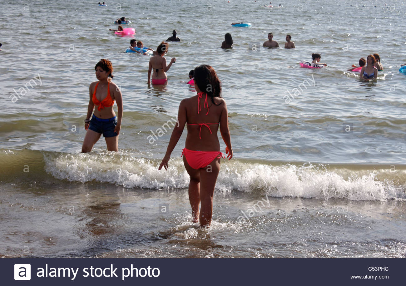 Asian beach photo scene