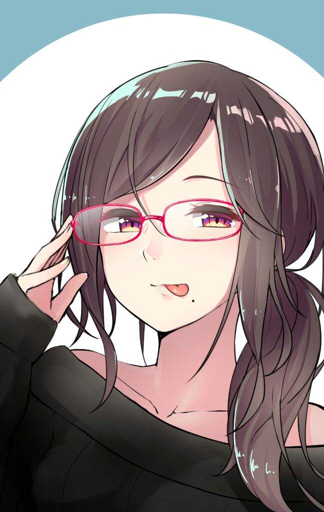 in glasses girl Anime