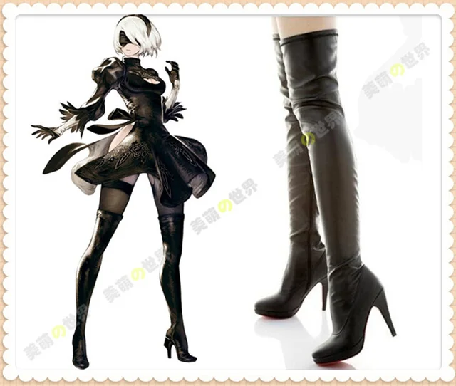 high boots Anime heel