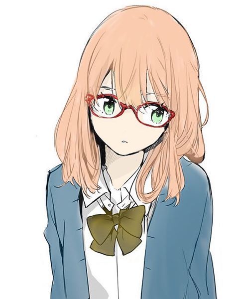 in glasses girl Anime