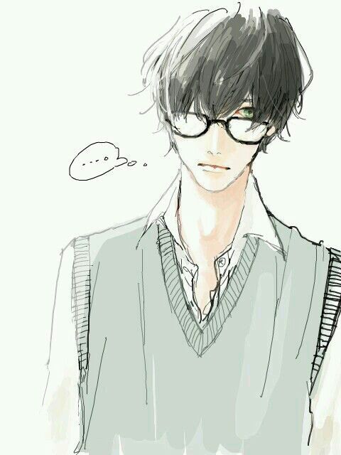 with glasses boy Anime