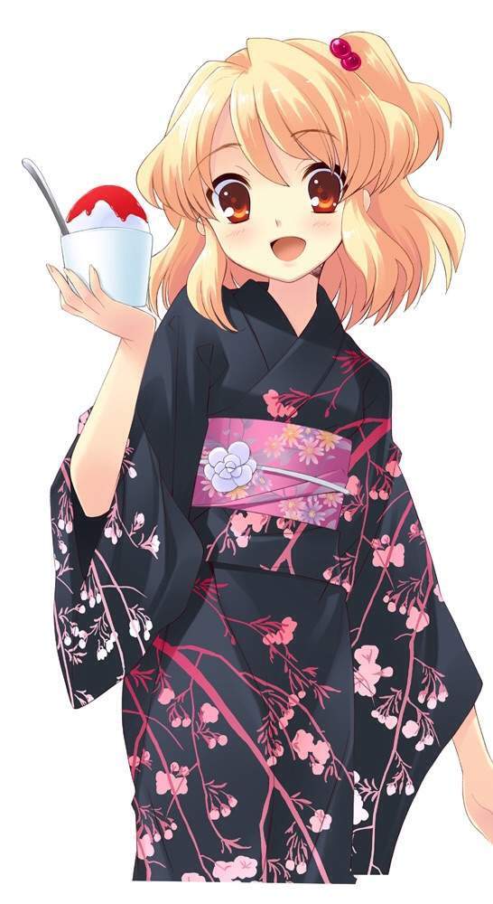 girl kimono Anime in