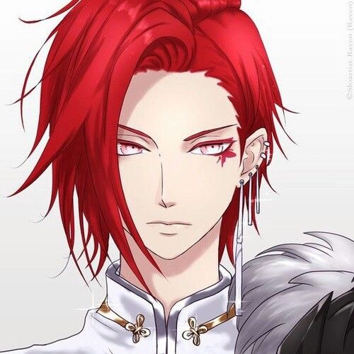 guy red hair Anime