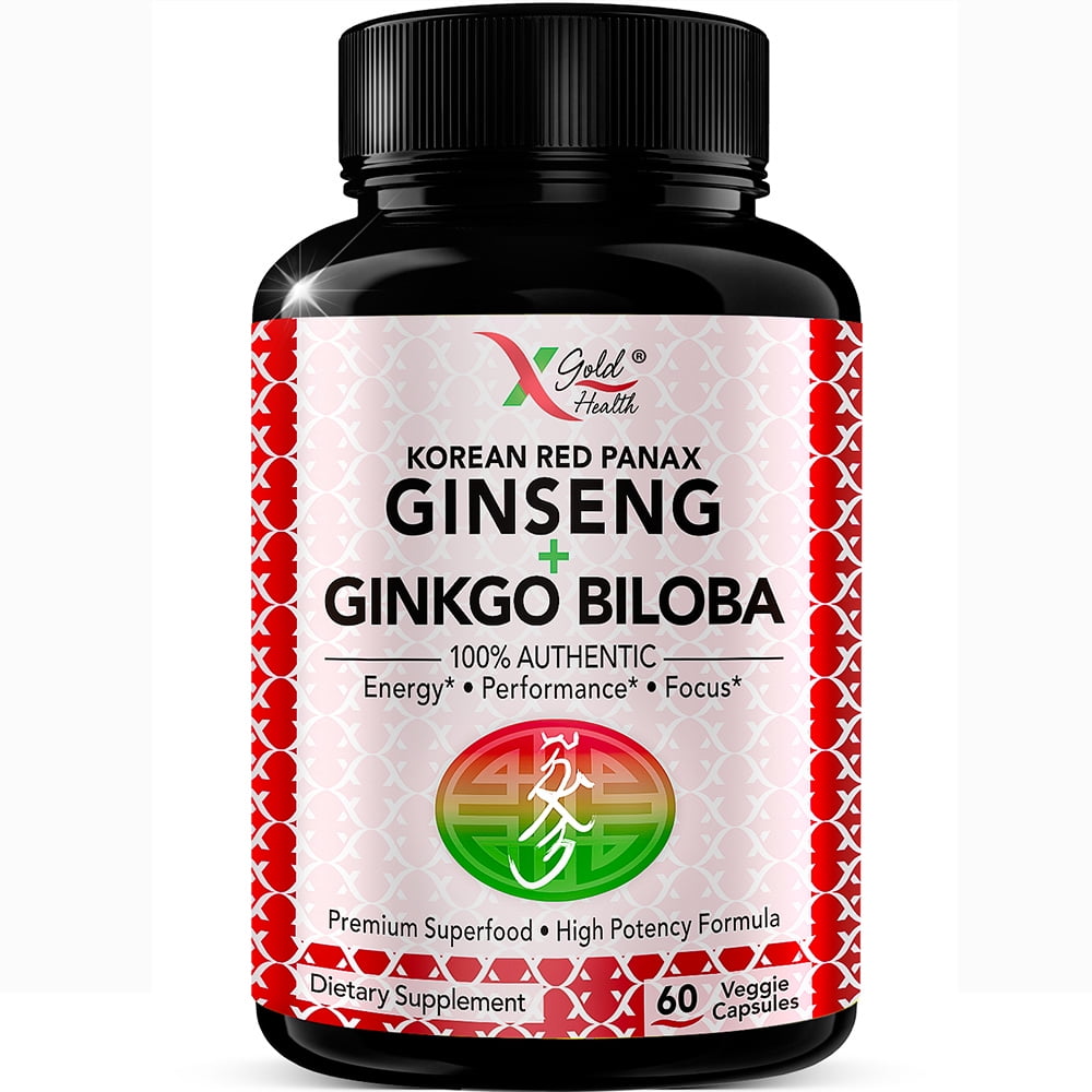 ginseng biloba Asian and ginkgo