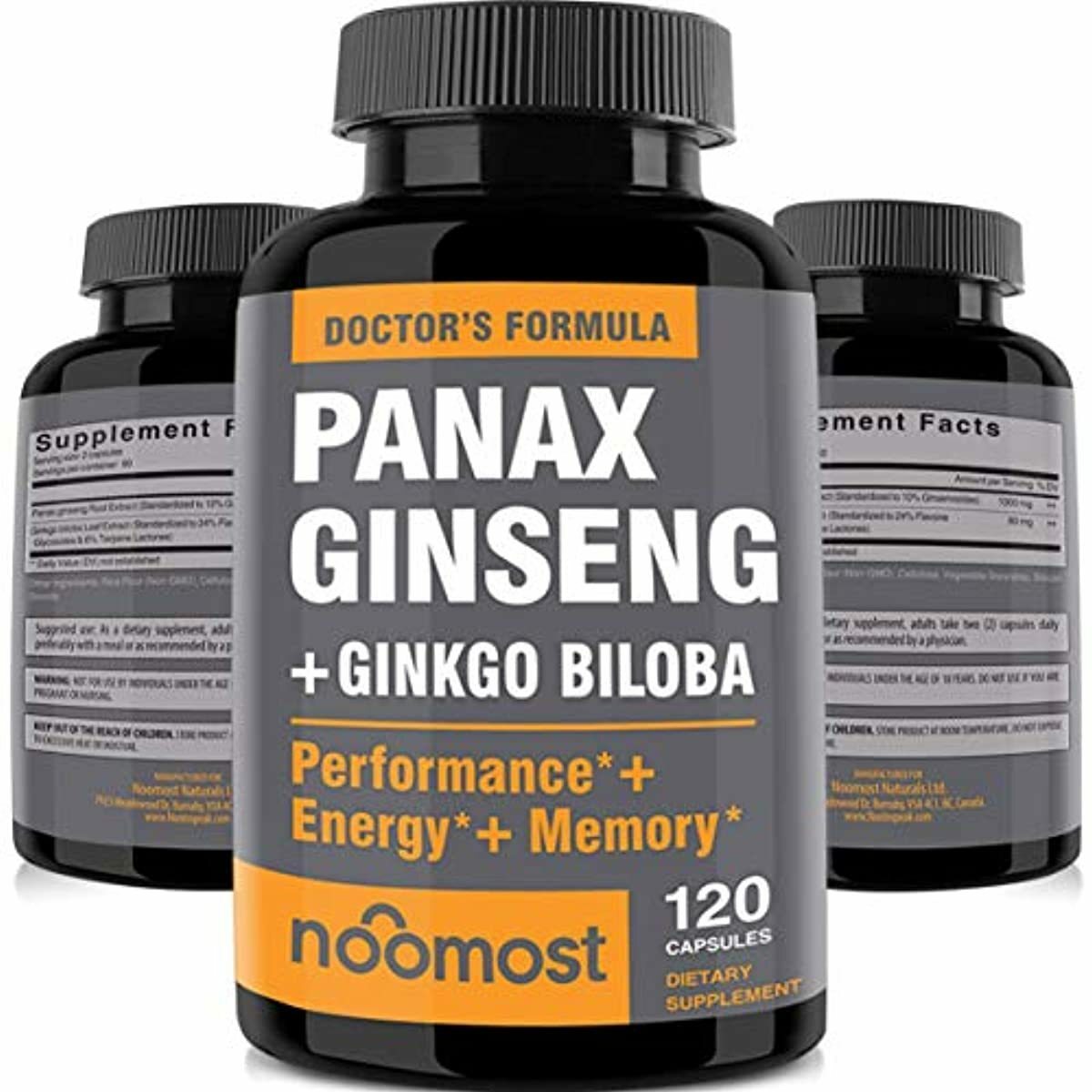 ginseng biloba Asian and ginkgo