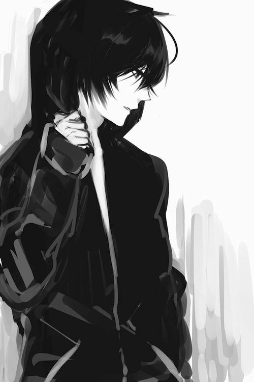 boys anime Black haired