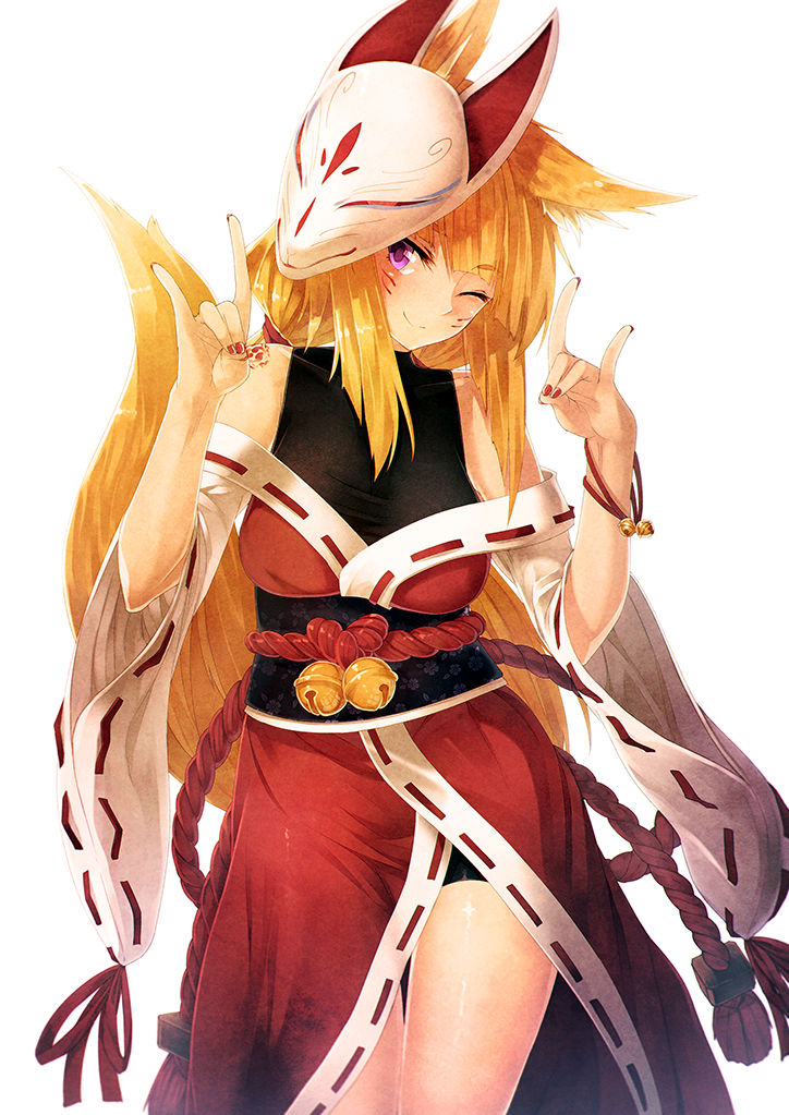 kitsune Cute girl anime