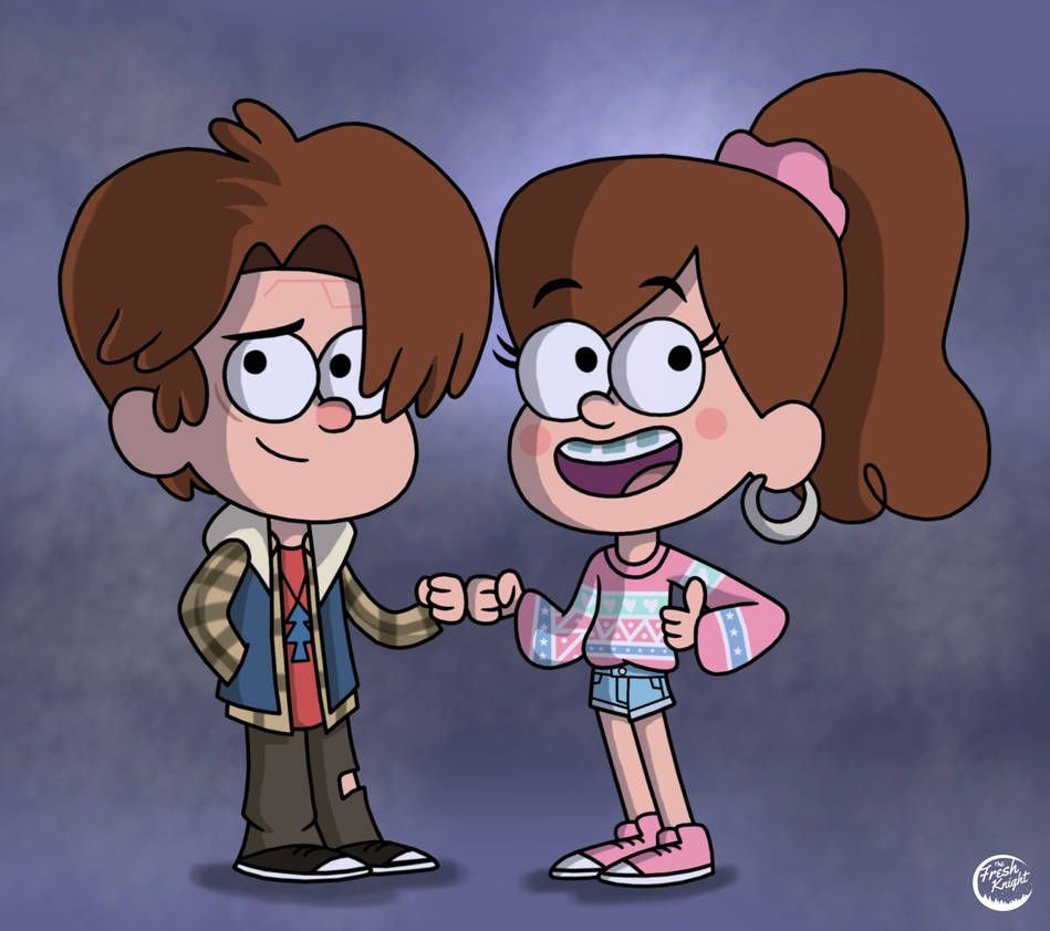 anime Dipper and mabel