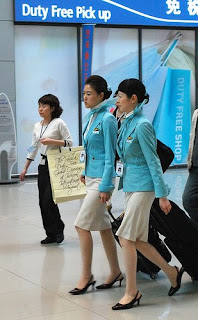 air uniform Korean stewardess