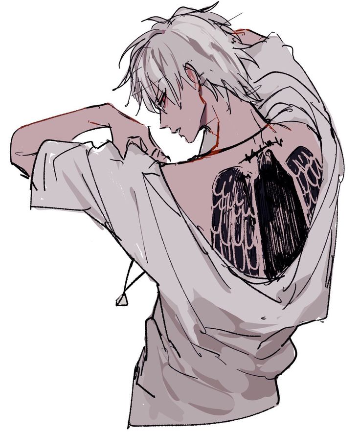 characters with tattoos Male anime